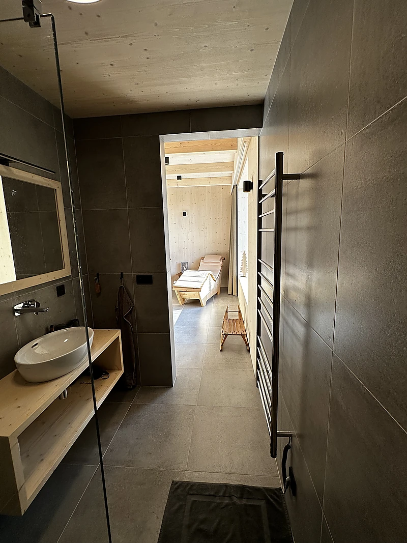 Shower by the sauna