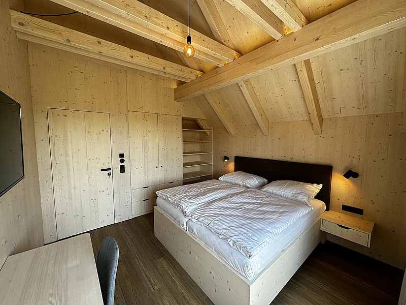 Bedroom with a double bed